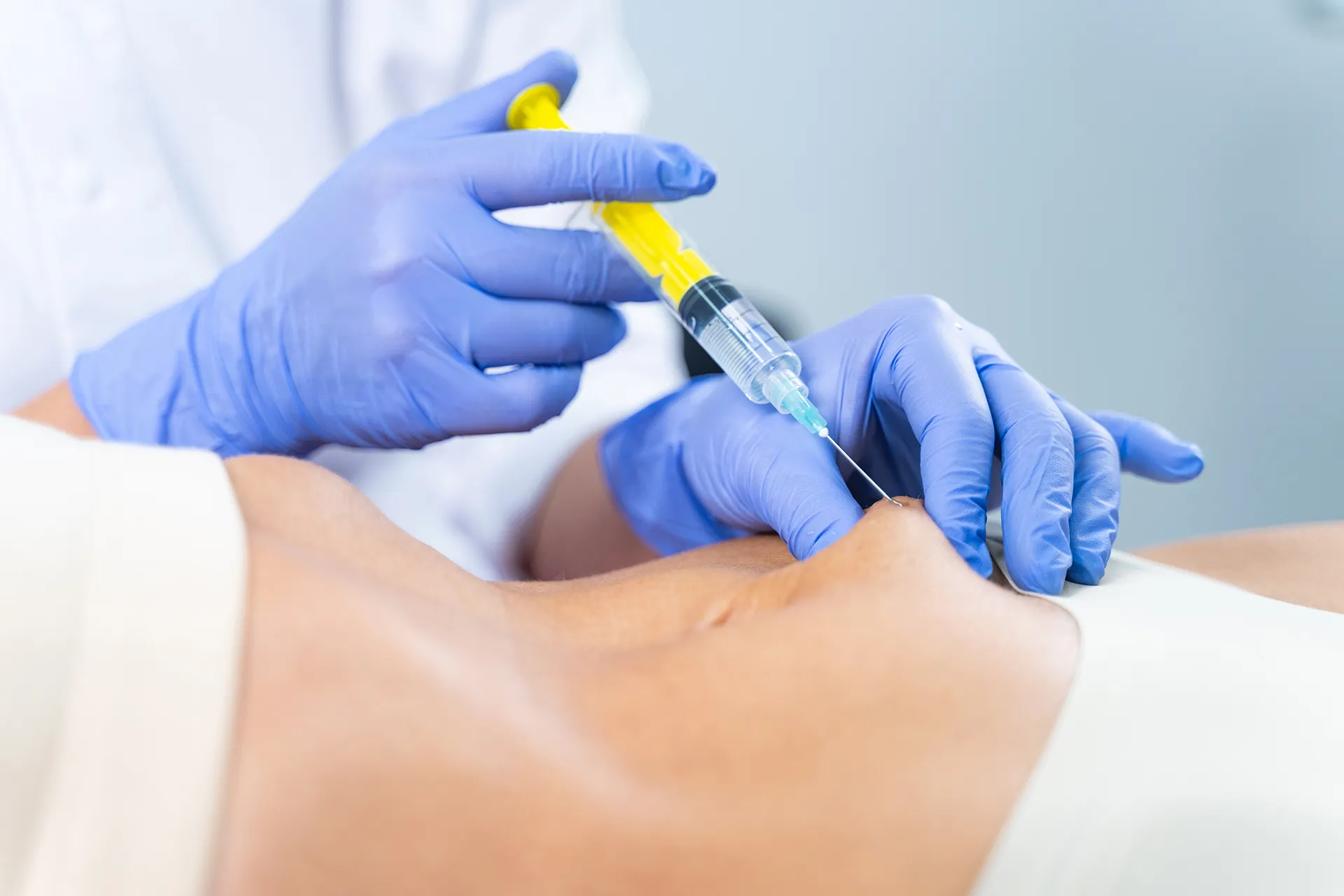 Female patient getting rid of unwanted fat